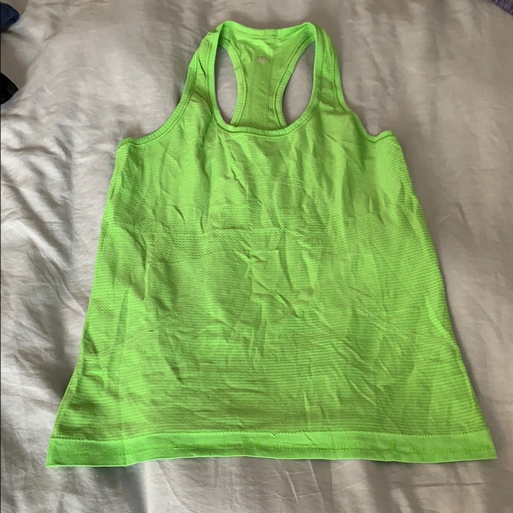 Lime lululemon tank